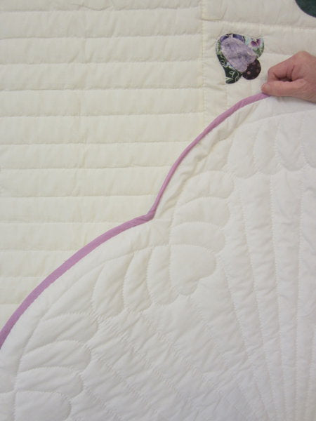 Country Bride Applique Amish Quilt 96x109