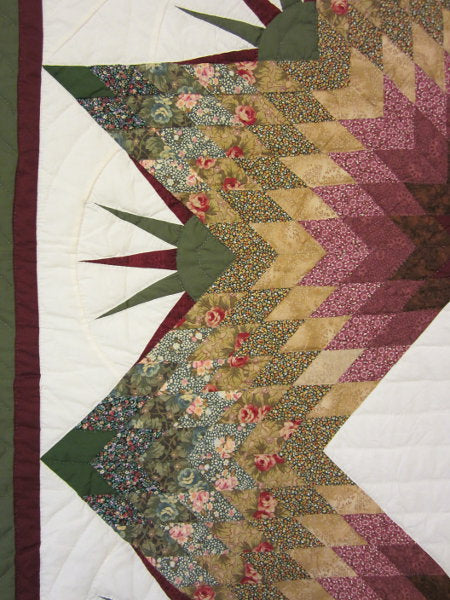 Broken Starburst Patchwork Amish Quilt 102x113