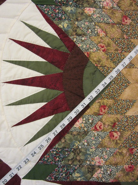 Broken Starburst Patchwork Amish Quilt 102x113