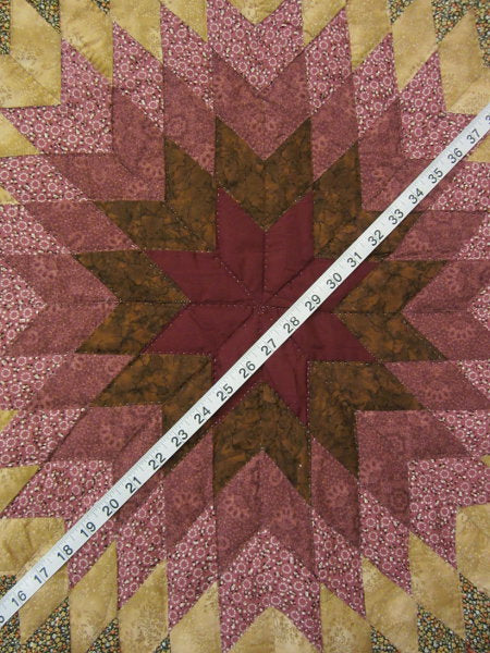 Broken Starburst Patchwork Amish Quilt 102x113