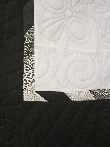 Spectacular Midnight Star Patchwork Amish Quilt 98x109