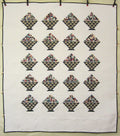 Cherry Basket Patchwork Amish Quilt 95x107