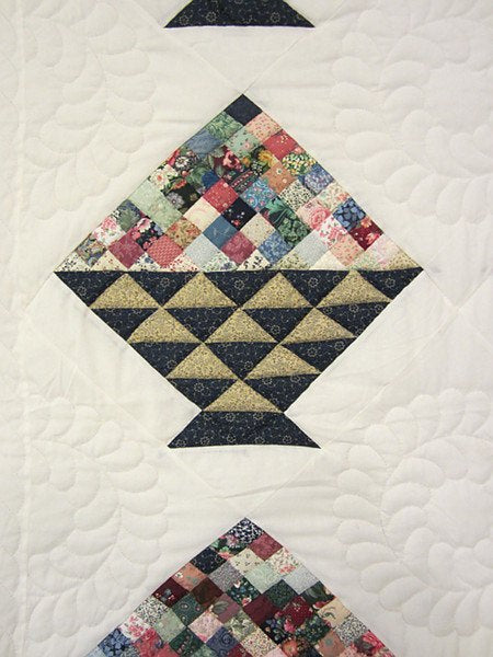 Cherry Basket Patchwork Amish Quilt 95x107