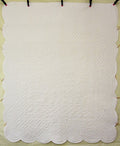 Reminisce Horse Wagon Whole Cloth Amish Quilt 90x108