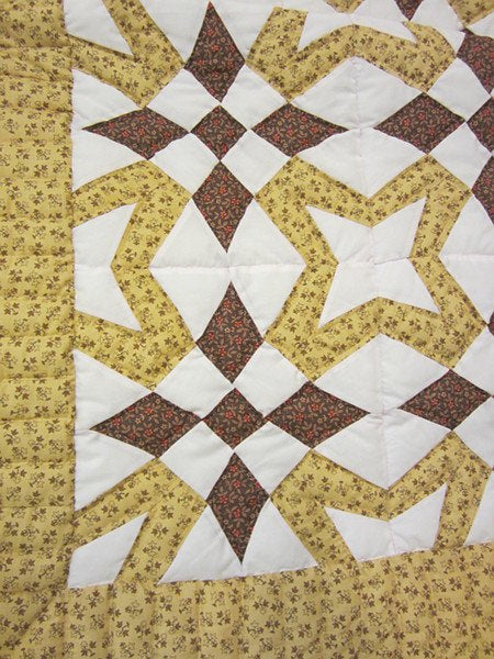 Star Wind Patchwork Amish Quilt 88x98