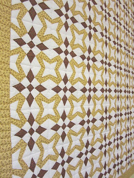 Star Wind Patchwork Amish Quilt 88x98