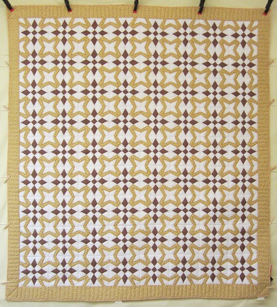 Star Wind Patchwork Amish Quilt 88x98