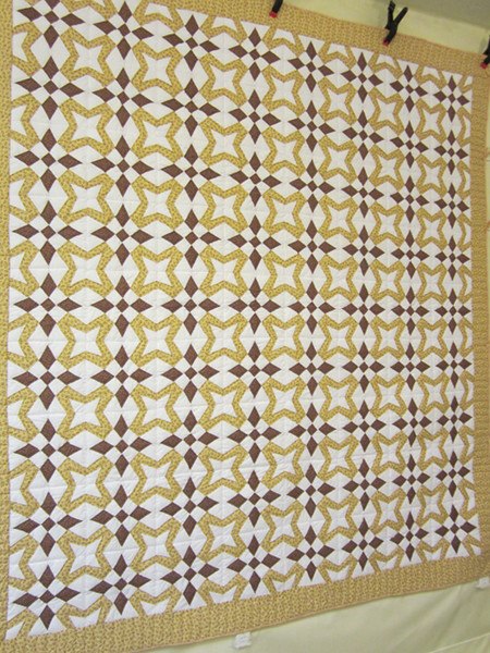 Star Wind Patchwork Amish Quilt 88x98