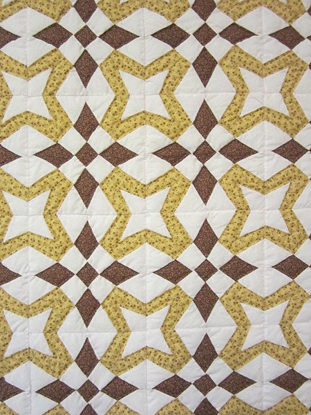 Star Wind Patchwork Amish Quilt 88x98
