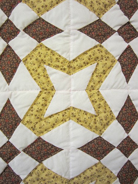 Star Wind Patchwork Amish Quilt 88x98