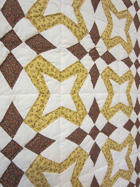Star Wind Patchwork Amish Quilt 88x98