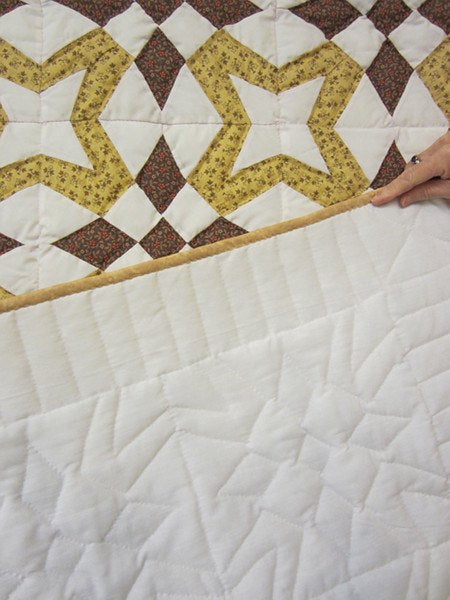 Star Wind Patchwork Amish Quilt 88x98