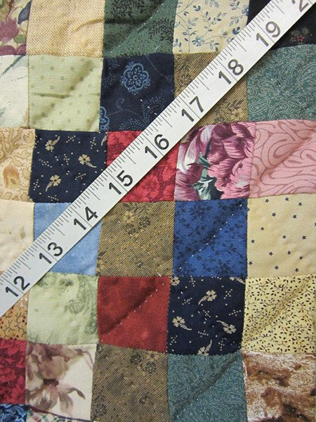 Framed Postage Stamp Patchwork Amish Quilt 104x107