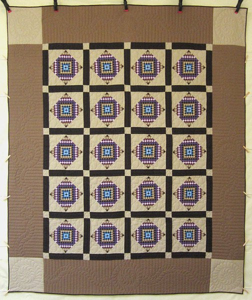 Mini Dutch Postage Stamp TATW Patchwork Amish Quilt 94x111