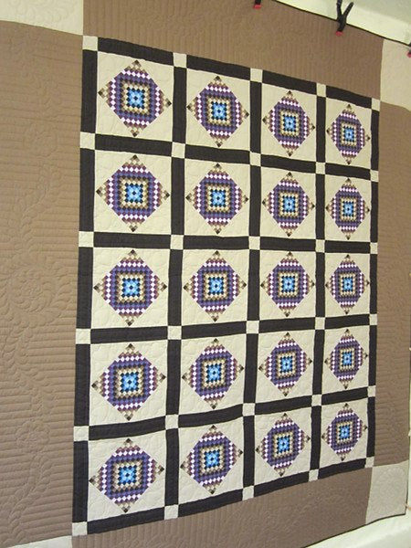 Mini Dutch Postage Stamp TATW Patchwork Amish Quilt 94x111