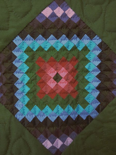 Mini Dutch Postage Trip Around World Amish Quilt 94x109