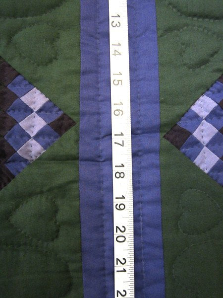 Mini Dutch Postage Trip Around World Amish Quilt 94x109