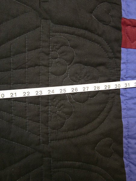Mini Dutch Postage Trip Around World Amish Quilt 94x109