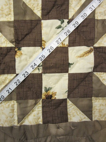 Sunflower Sister Choice Star Patchwork Amish Quilt 96x112