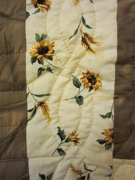 Sunflower Sister Choice Star Patchwork Amish Quilt 96x112