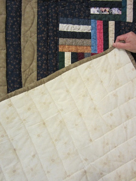 Rail Fence Patchwork Amish Quilt 93x103
