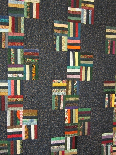 Rail Fence Patchwork Amish Quilt 93x103