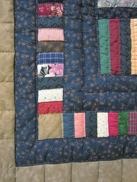 Rail Fence Patchwork Amish Quilt 93x103