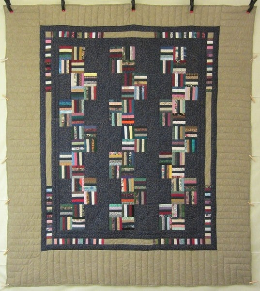 Rail Fence Patchwork Amish Quilt 93x103