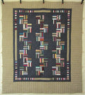 Rail Fence Patchwork Amish Quilt 93x103