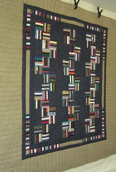 Rail Fence Patchwork Amish Quilt 93x103