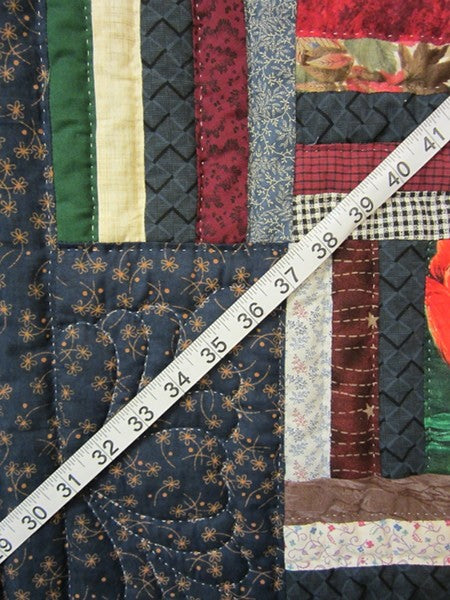 Rail Fence Patchwork Amish Quilt 93x103