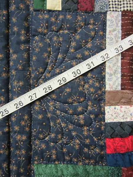Rail Fence Patchwork Amish Quilt 93x103