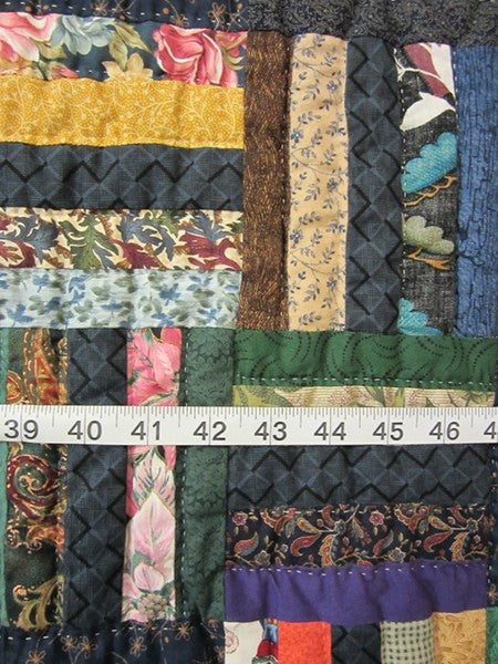 Rail Fence Patchwork Amish Quilt 93x103