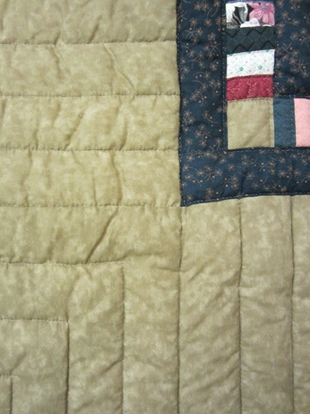 Rail Fence Patchwork Amish Quilt 93x103