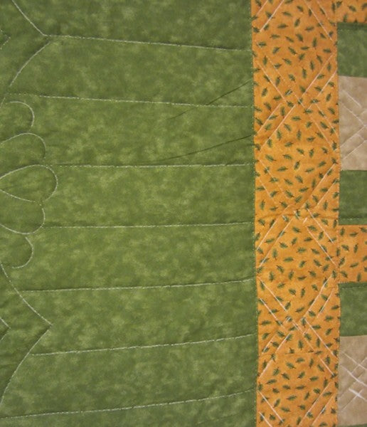 Nine Patch Patchwork Amish Quilt 94x109