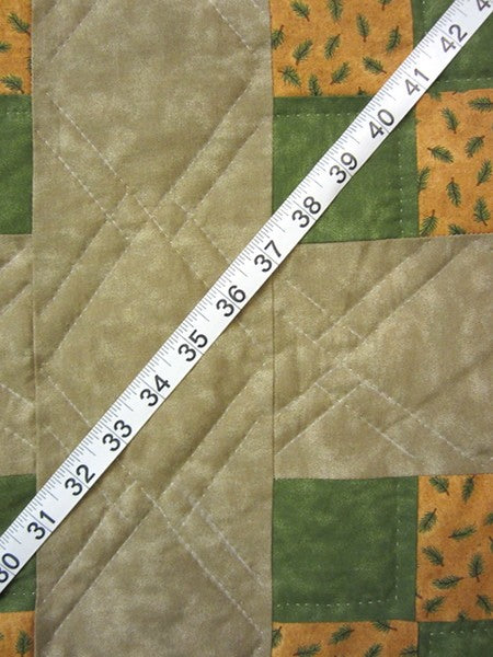 Nine Patch Patchwork Amish Quilt 94x109
