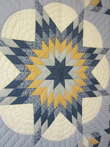 Shining Star Patchwork Amish Quilt 102x105