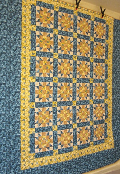 Star Sister Choice Roses Star Patchwork Amish Quilt 98x114