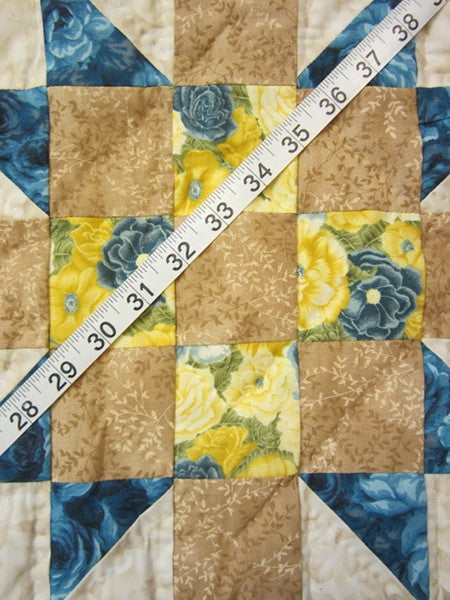 Star Sister Choice Roses Star Patchwork Amish Quilt 98x114