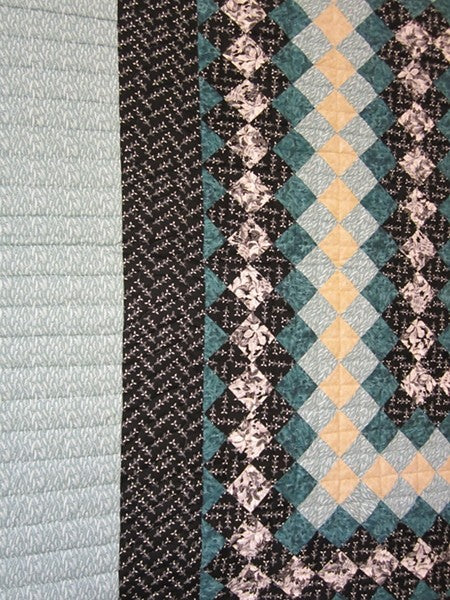Boston Commons Patchwork Amish Quilt 103x105