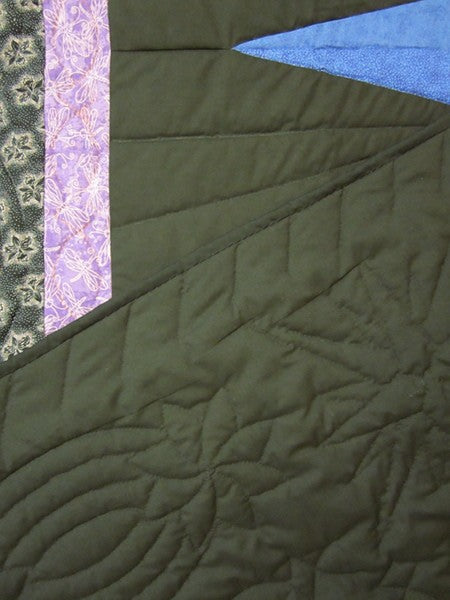 Mariners Compass Starburst Patchwork Amish Quilt 94x106