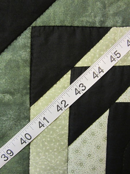 Sunshine Shadow Log Cabin Amish Quilt 97x105