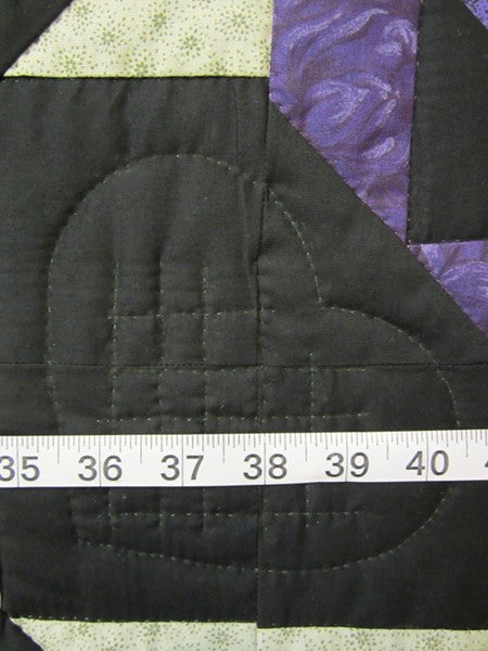 Sunshine Shadow Log Cabin Amish Quilt 97x105