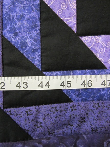 Sunshine Shadow Log Cabin Amish Quilt 97x105