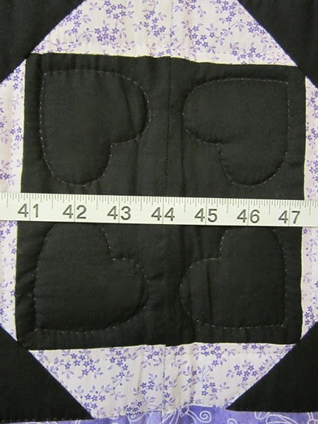 Sunshine Shadow Log Cabin Amish Quilt 97x105