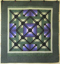 Sunshine Shadow Log Cabin Amish Quilt 97x105