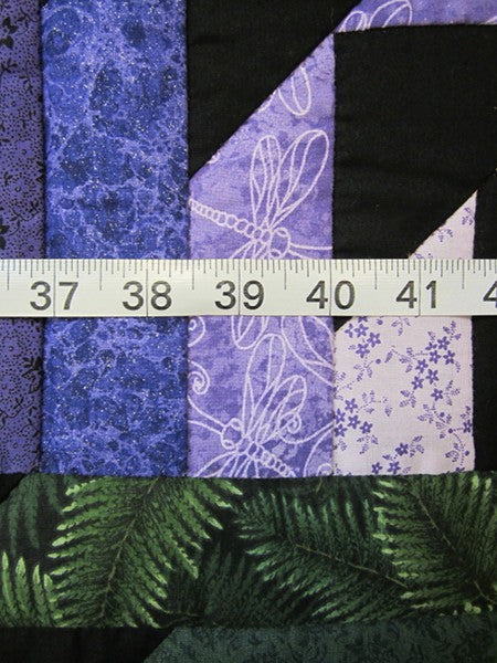 Sunshine Shadow Log Cabin Amish Quilt 97x105