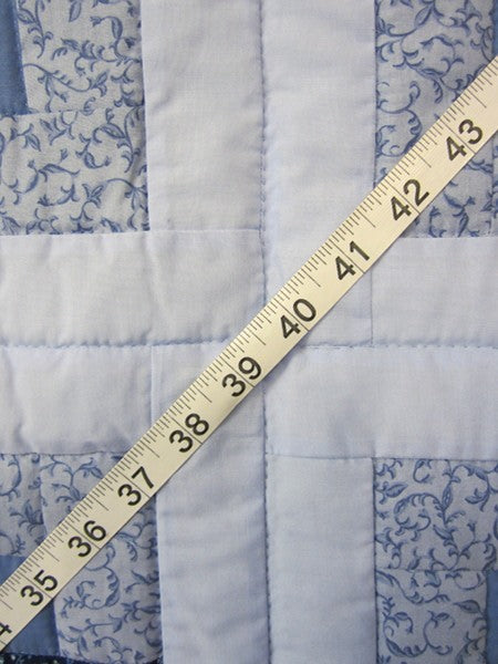 Grandmas Log Cabin Fan Amish Quilt 93x108