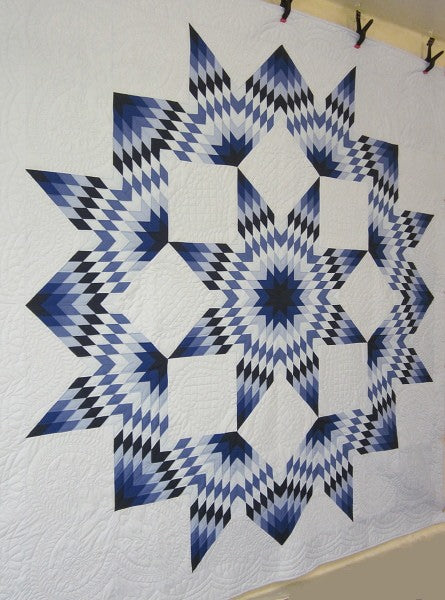 Broken Star Light Patchwork Amish Quilt 110x114