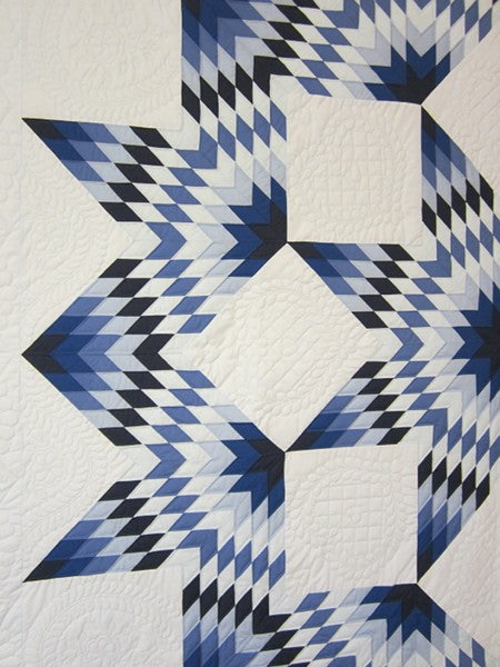 Broken Star Light Patchwork Amish Quilt 110x114
